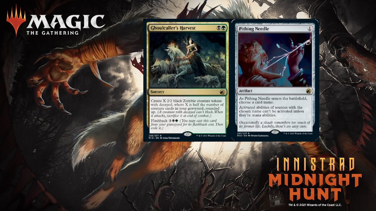 Innistrad Midnight Hunt Spoilers Weekend - PITHING NEEDLE & THE ...