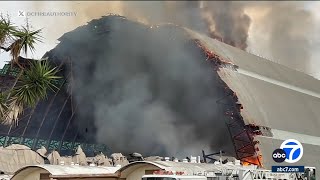 Asbestos detected in historic hangar fire debris in Tustin