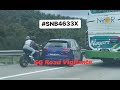12feb2024 nshw snb4633x citroen c4 driving on road shoulders emergency lane resulting in a accident