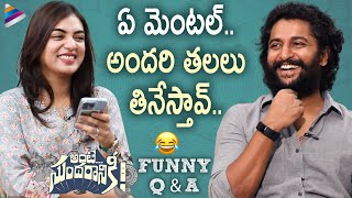 Nani & Nazriya Funny Q&A | Ante Sundaraniki Movie | Vivek Sagar | Vivek Athreya | Telugu FilmNagar