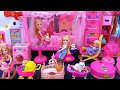13 Minutes Satisfying with Unboxing Barbie Princess Bed ＆ Wardrobe Collection Toys Review | ASMR
