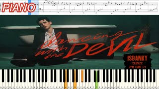 ISBANKY - Dancing With The Devil OST. Big Dragon The Series : Piano Cover & Tutorial | MUSIC SHEET