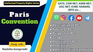 Paris Convention 1883 | Intellectual Property Rights | International Convention of IPR by Tanisha