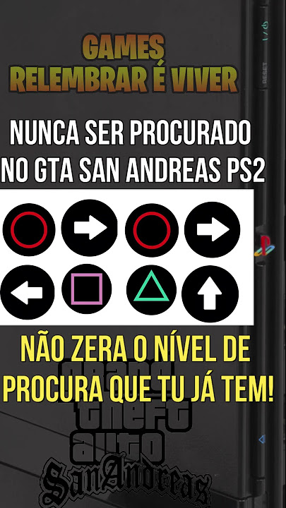Código nunca ser procurado no GTA San Andreas PS2 