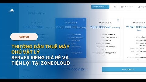 Hướng dẫn thuê máy chủ vật lý, Server riêng giá rẻ chỉ từ 2850K tại ZoneCloud