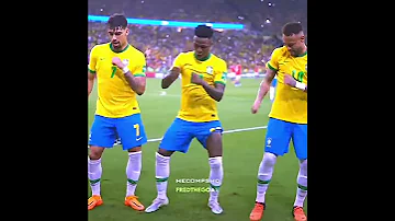Brazilian Players Dancing X Viral Brazilian Song 