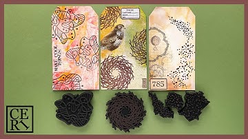 Nested Twigs, Abstraction Style 1, Splatter and Splashes Foam Stamps