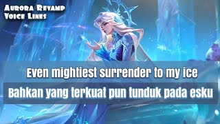 Aurora Revamp Voice Lines And Quotes Mobile Legends dan Artinya