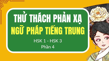 [ PHẦN 4] LUYỆN PHẢN XẠ NGỮ PHÁP TIẾNG TRUNG HSK1- HSK3 - Mỗi cấu trúc 20 câu thông dụng.