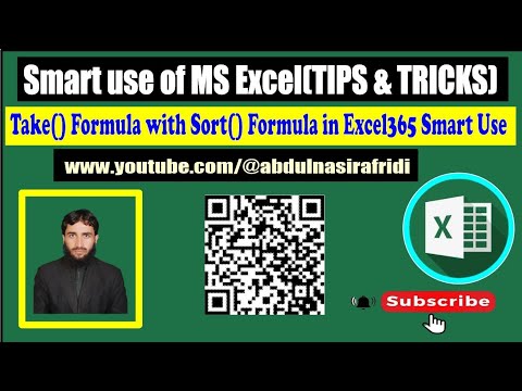 Lecture -04| Exploring Take Formula with Sort formula in Excel 365 for records selection