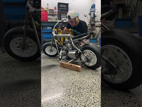 Supercharged rotary drag minibike