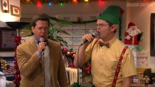 Dwight Singing Boulevard Of Broken Dreams By Green Day The Office Christmas Episode