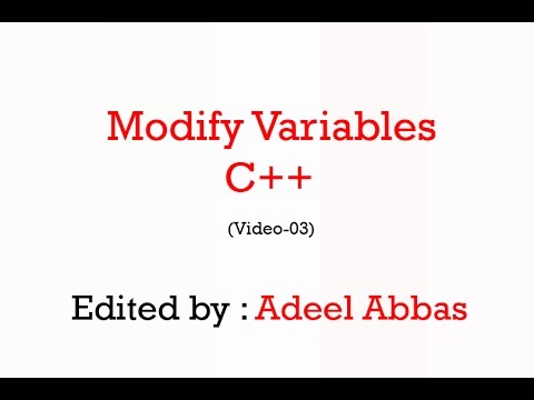 Modify Variable C++ in Hindi