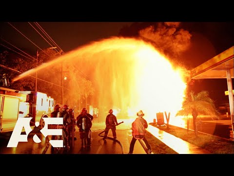 GIGANTIC Fire After Fuel Tanker Crashes Into Gas Station | Nightwatch | A&E