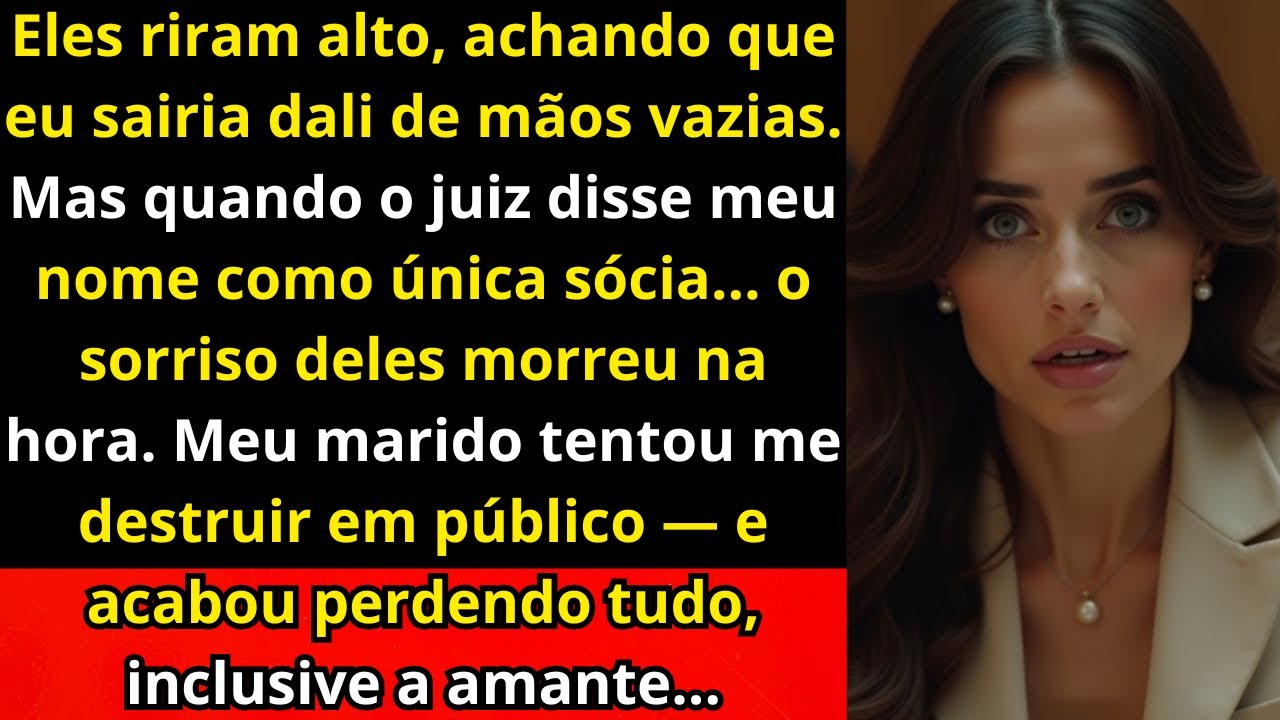 “Meu marido levou a amante para rir de mim no tribunal — mas o juiz chamou meu nome como única...