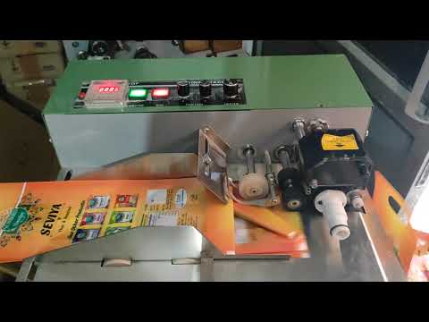 Pouch printing machine for MRP, DATE  EXP. 9911476252