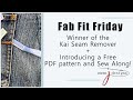 Holiday Fab Fit Friday!!  Announcing the Winner of the Kai Seam Remover + A Free Holiday Sew Along