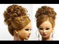Bridal prom updo. Hairstyle for long  medium hair