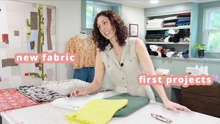 First Projects in the New Sewing Roooooom (and a little fabric haul)