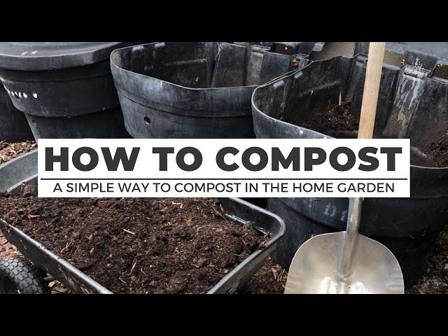 HOW TO COMPOST: A Simple Way to Compost in the Home Garden