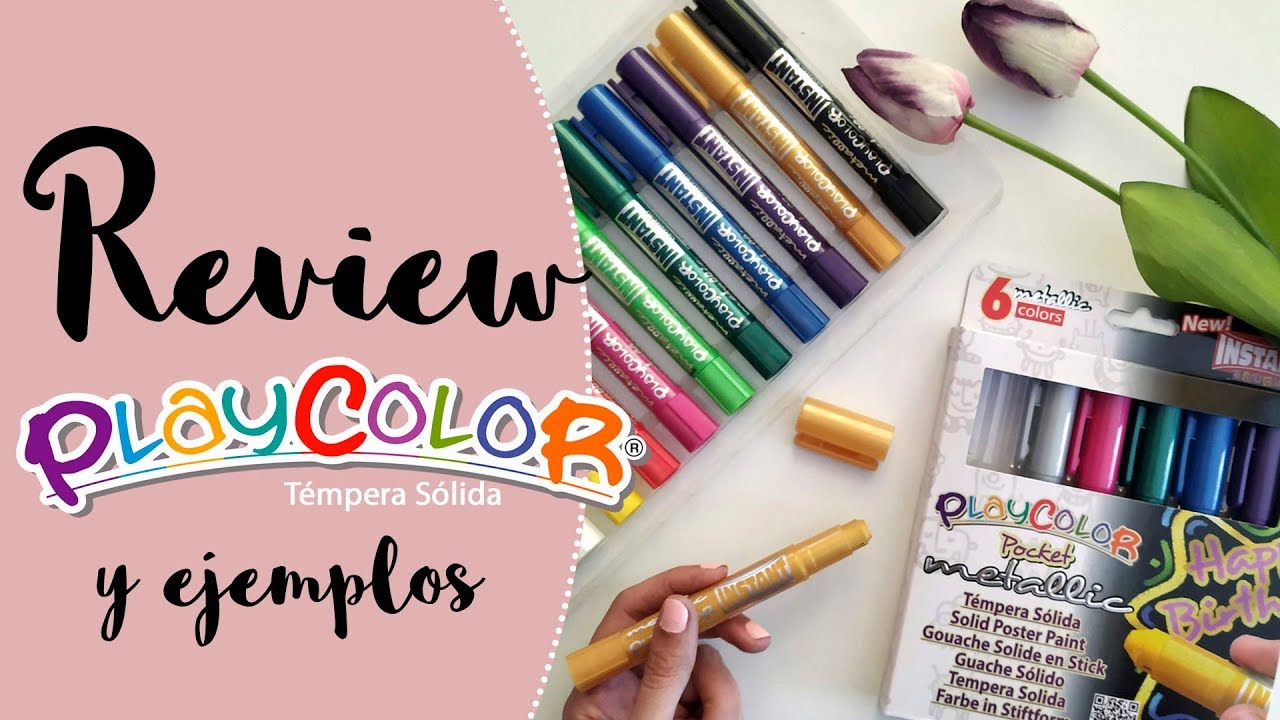 TEMPERA ESCOLAR SOLIDA PLAYCOLOR / MATERIAL ESCOLAR / REVIEW