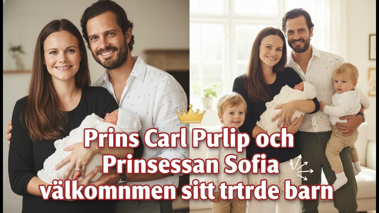 Prins Carl Philip och Prinsessan Sofia välkomnar sitt tredje barn