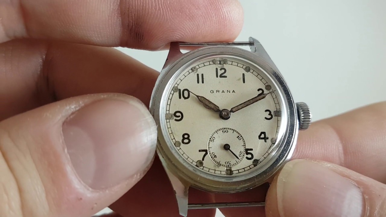 c1940 Grana Timor ATP Military issued vintage watch