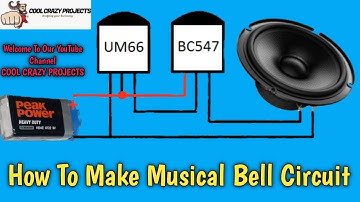 How To Make Musical Bell Circuit|| DIY|| Using UM 66 IC