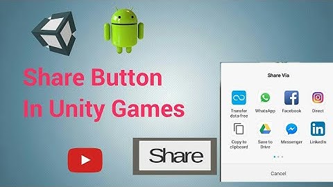 Share Button in Unity3D/ 2D Games
