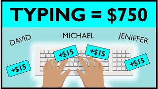 *NEW* Earn $750+ Typing Names ($15 Per Page) FREE Make Money Online | Branson Tay screenshot 1