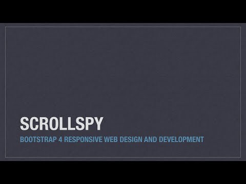 Bootstrap 4 (Alpha 6) components: Scrollspy