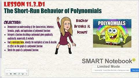 Short Run Behavior of Polynomials (Part 1)