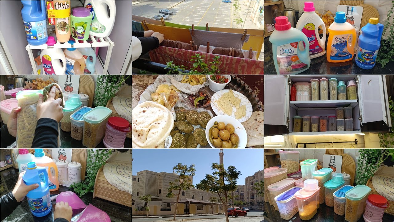 نزلنا انا وجوزي بدري نجيب فطار👩‍❤️‍👨ترتيب خزين الشهر 🏡 كله بتدابير ربنا🤲مش شطاره مننا