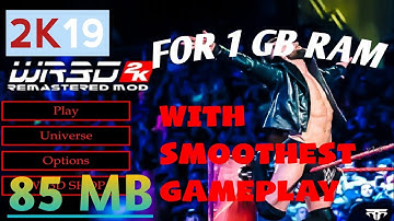 WR3D 2K19 New Remastered Mod For 1 GB Ram||With Download Link.