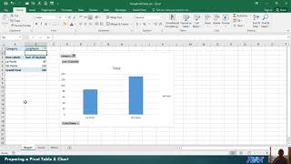 MS-Excel - Creating Pivot Table and Chart #030
