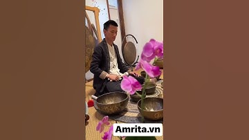 Trị liệu âm thanh bằng chuông xoay Nepal #amrita #chuongxoay #chuongxoaytaytang #chuôngxoaynepal