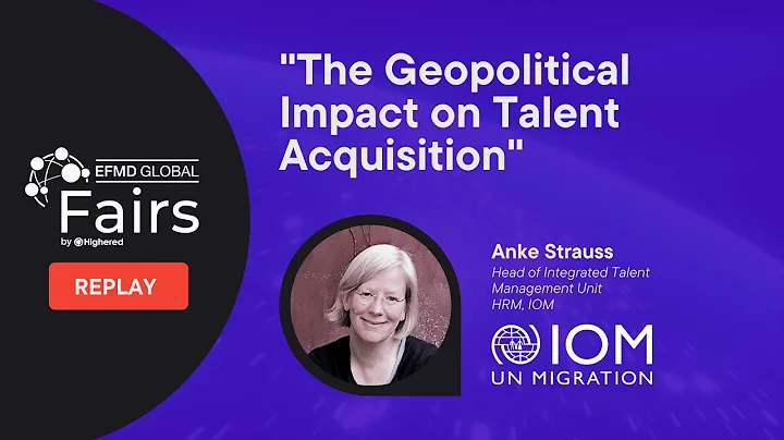 Day 1 Conference | "The Geopolitical Impact on Talent Acquisition" (Anke Strauss, IOM)