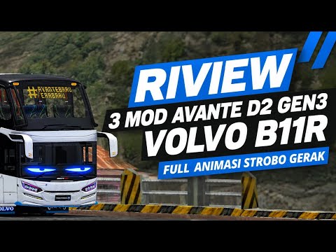 REVIEW‼️ 3 BUSSID AVANTE D2 GEN 3 MODS WITH FULL LIGHTING, MOTION ANIMATIONS, AND FLOWING TURN SI...