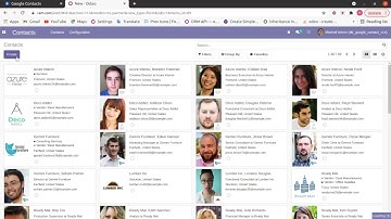 Create & Update Google contact from odoo contacts