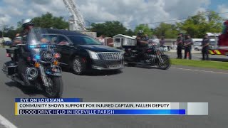 Community of Iberville Parish shows support for fallen deputy