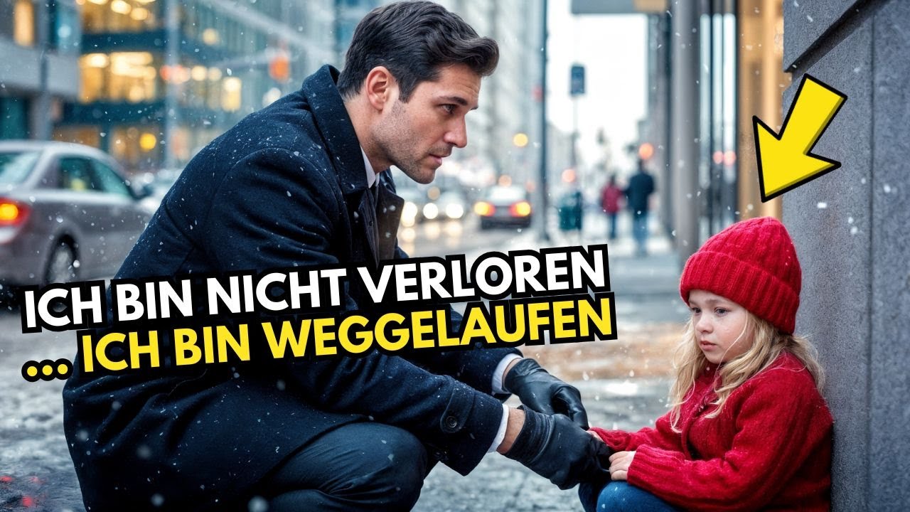 „Ich habe mich nicht verirrt… ich bin weggelaufen“, sagte das Mädchen, der Millionär war schockiert…