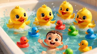 Five Little Ducks Bath Time 🛁 | Count the Baby Ducks! 12345 | CoComelon Nursery Rhymes &amp; Kids Songs