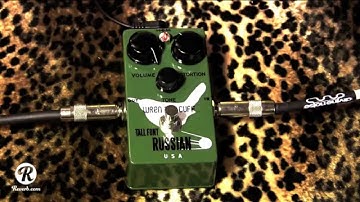 Wren & Cuff Tall Font Green Russian Big Muff clone pedal demo with Tele