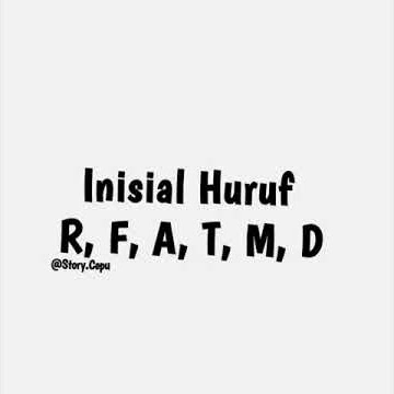story embing ini sial HURUF R,F,A,T,M,D