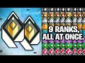 2 Radiants VS Every Rank, ALL AT THE SAME TIME!