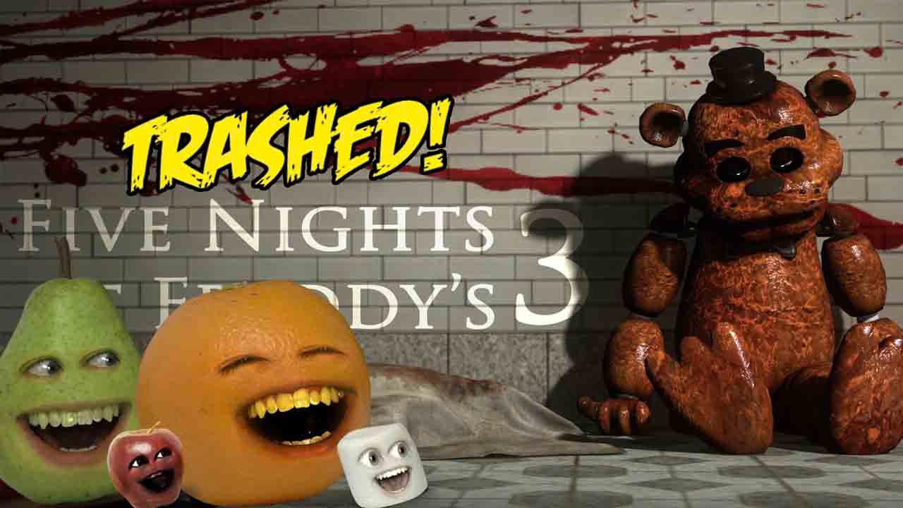 Annoying Orange Five Nights At Freddy S 3 Trailer Trashed Youtube - annoying orange games roblox fnaf