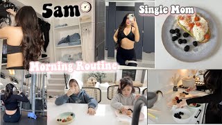 5AM Morning Routine ✨💕 as a SINGLE MOM