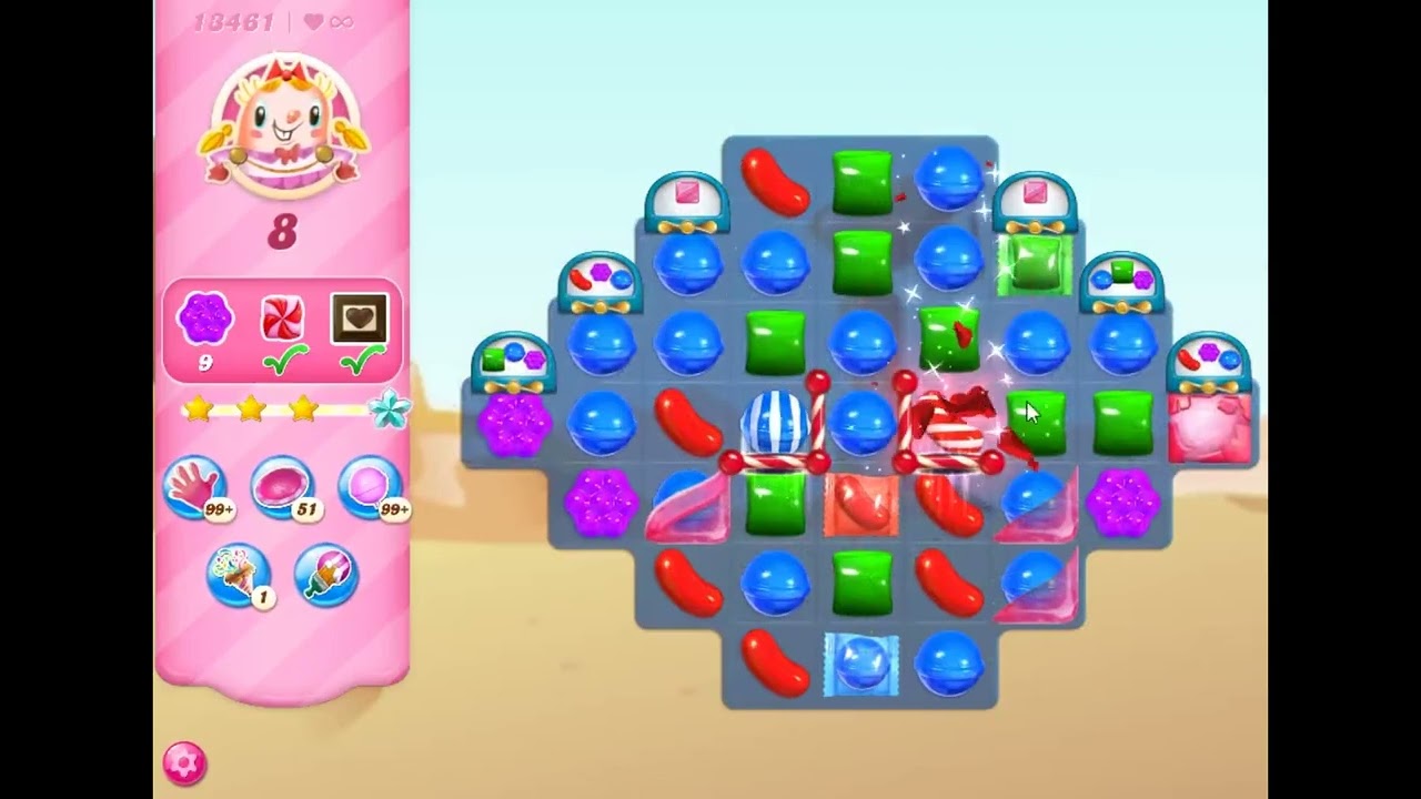 Candy Crush Saga Level 13461 - NO BOOSTERS | SKILLGAMING ✔️