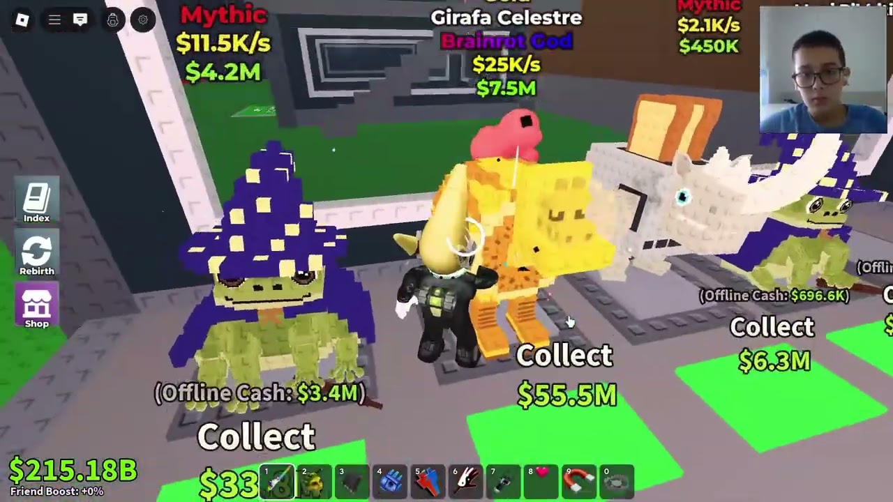 Играем Steal a brainrot за 2 път