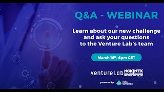 Venture Lab Open Innovation Challenge - Q&A Webinar
The Venture Lab and Hello Tomorrow present and describe the Open Innovation Challenges topics, eligibility criteria, timeline, and prizes!
The programme is as follows:
00:00 - Opening words
02:37 - Presentation of NGK Spark Plugs and the Venture Lab
06:55 - Innovation at the Venture Lab
12:30 - Overview of Health division
15:30 - Value proposition of the challenge
17:10 - Challenge timeline
Q&A
19:00 - Does the program need to be medical or can it be safety-oriented?
21:20 - What is Venture Lab’s policy on intellectual property?
24:40 - What does this program ask from the company (i.e. equity?) and does the program offer capital in return plus access to customers?
27:34 - Is the boot camp mandatory? and where will it be held?
28:50 - Travel cost
31:05 - Can you go deeper regarding the use cases you would like to bring to market?
33:10 - If we are building a medical device, would the Venture Lab help with design and build?
34:30 - Is it ok if the startup is already part of an accelerator / incubator or if it’s working with any other corporate?
35:40 - Would you have interest in prosthetics?
Speakers
Glenn Davis, Global General Manager for Smart Health, Business Creation Company at NGK SPARK PLUG
Jeff Roe, General Manager of Smart Health at Venture Lab, NGK SPARK PLUG CO., LTD.
Daniel Hinz, Head of Venture Lab EMEA
Mikel Mangold, Innovation Project Manager Venture Lab
Vincent Durand, Head of Deep Tech & Innovation Consulting at Hello Tomorrow
The Venture Lab is a part of NGK SPARK PLUG’s Global Innovation Division. Their mission is to pursue innovative solutions and tackle tomorrow’s challenges. Eager to explore new opportunities for partnerships and collaborations, the Venture Lab is always looking for new projects to transform into thriving businesses.
Learn more about this Challenge on our dedicated landing page
https://bit.ly/VLEOICLP2022 Venture Lab Open Innovation Challenge - Q&A Webinar